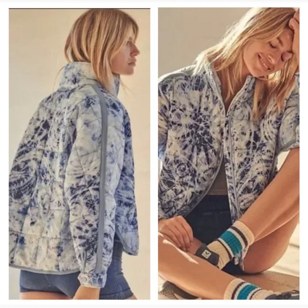 Free People Acid Wash “Jean” Quilted Jacket
Size S